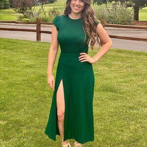 Green Reformation Midi Dress